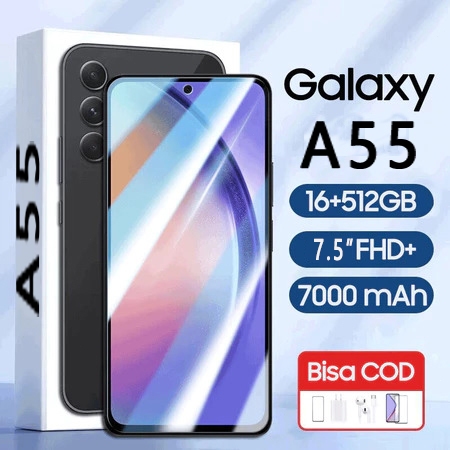 【Bisa COD】HP Baru Sansumg Galaxy A55 7.5 inci RAM16GB ROM 128GB 256GB 512GB 6800mAh Handphone murah 