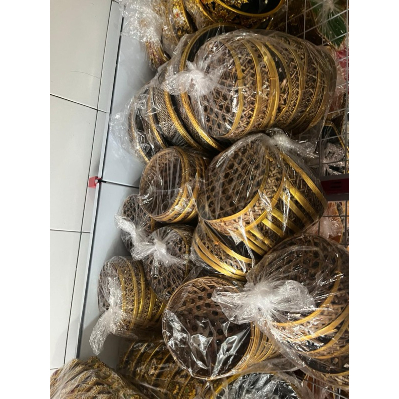 WADAH SODAN KERANJANG BAMBU 18CM