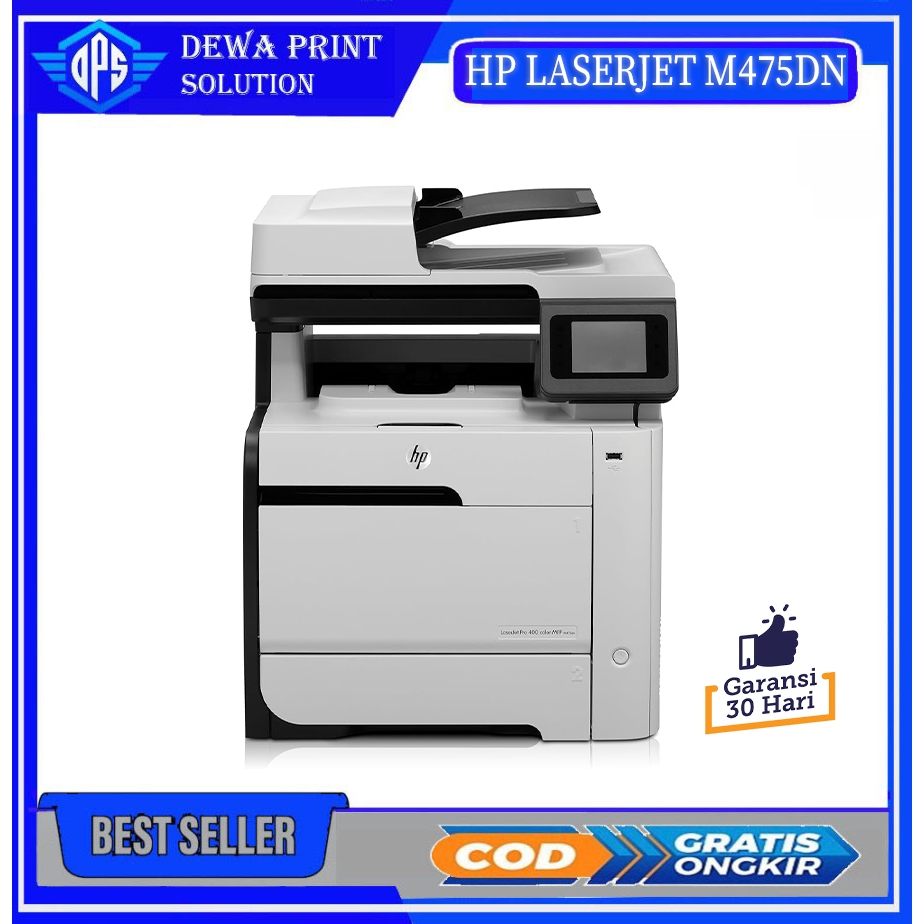 Printer Fotocopy warna HP color LaserJet 400 M475dn duplex sudah siap pakai