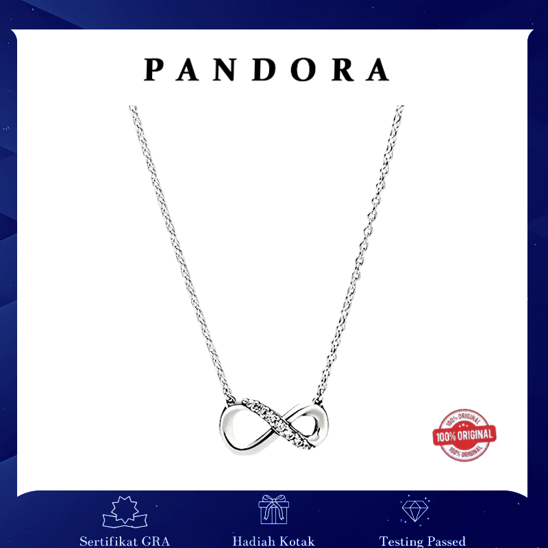 Pandora Official Store,Charm Pandora,Semar Nusantara,Kalung Wanita,Perhiasan Perak,Kalung Emas Putih