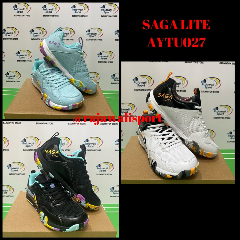 New Badminton shoes Lining Saga Lite/Sepatu Badminton Lining Saga Lite AYTU027 Original