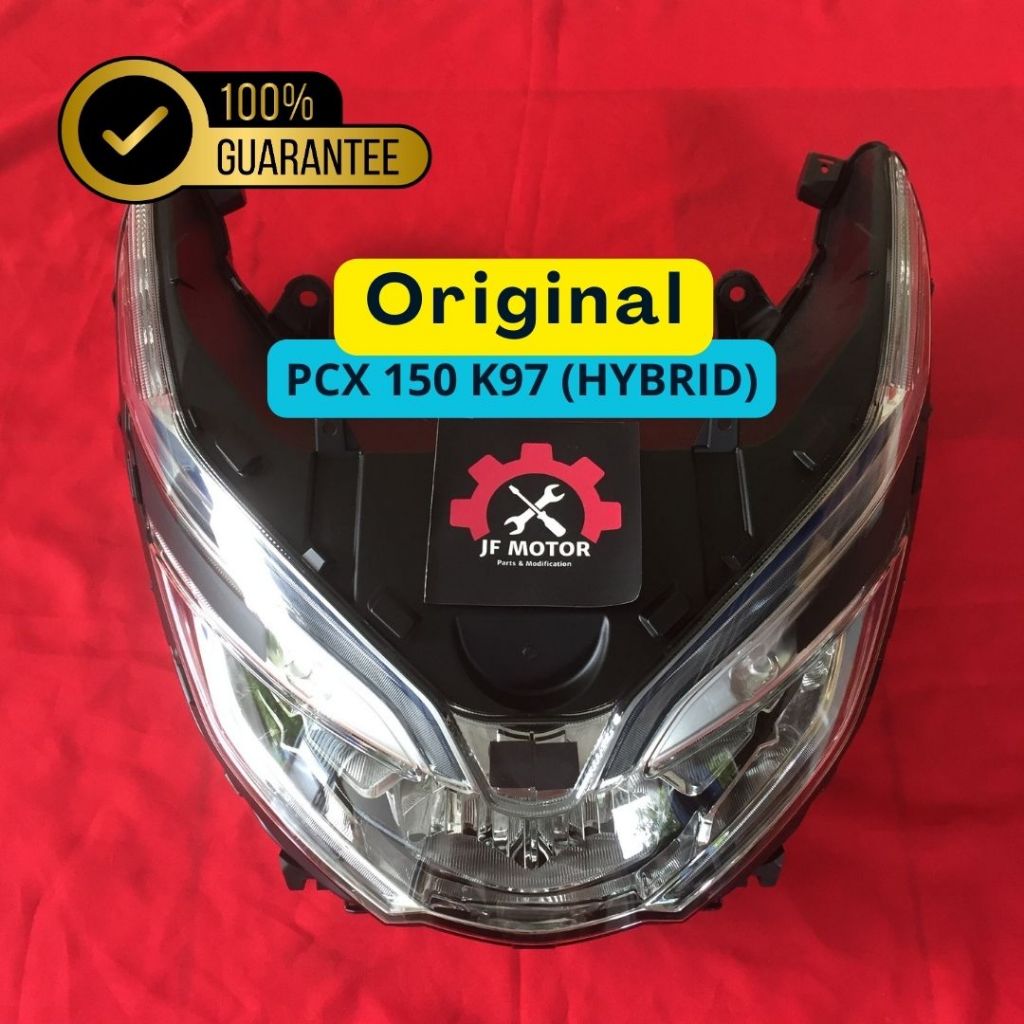 Lampu Depan Reflektor PCX 150 K97 (HYBRID) Alis Biru Light Assy Front Comb Original Baru GARANSI