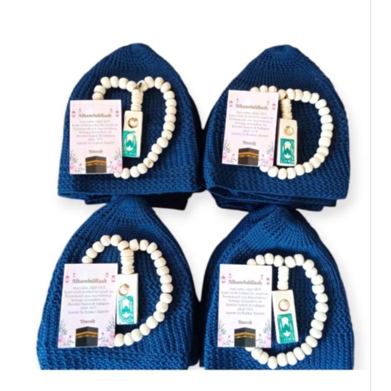 

Sovenier Peci Rajut - Tasbih - Free Kartu Ucapan