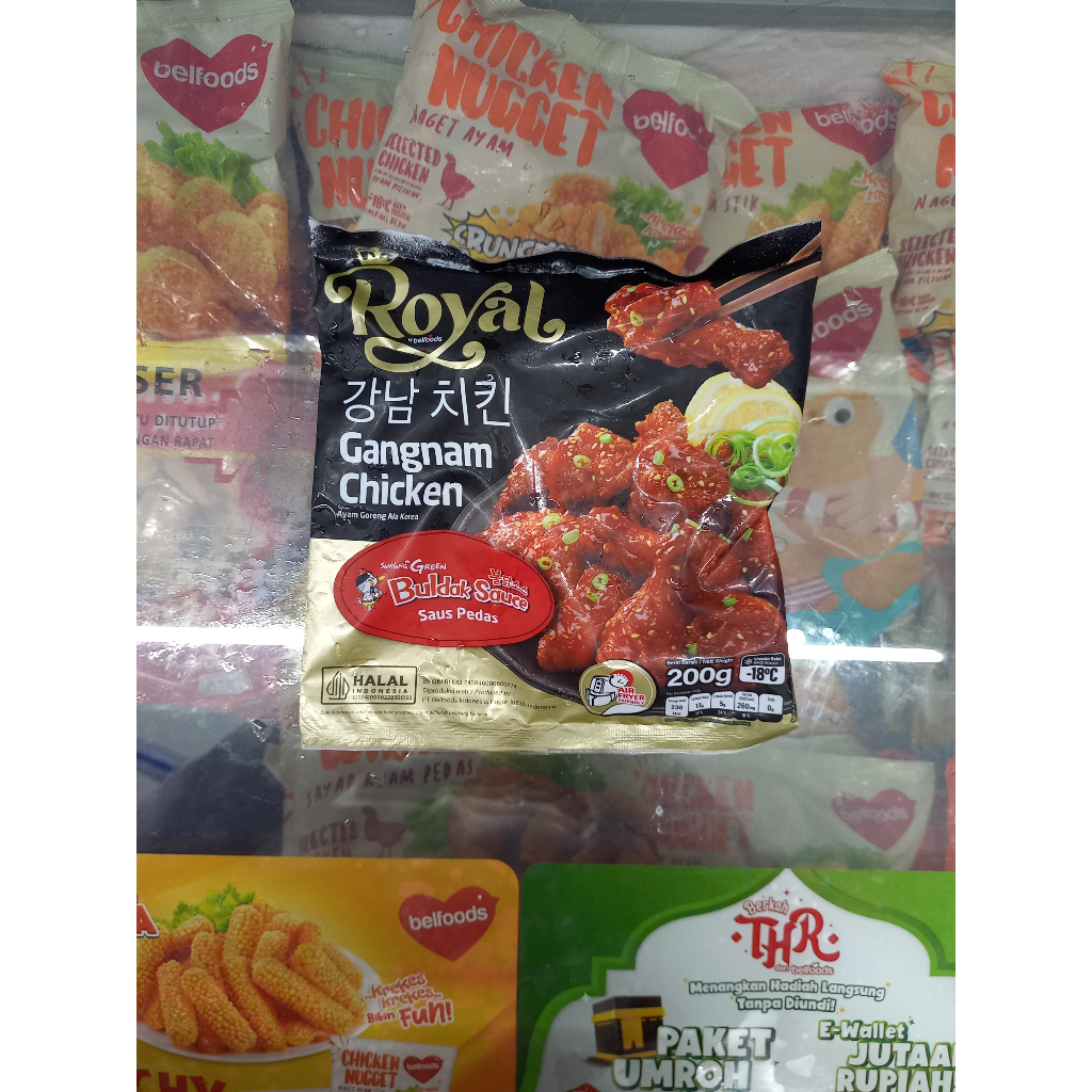 

Frozenfood BELFOODS ROYAL Gangnam Chicken 200gr