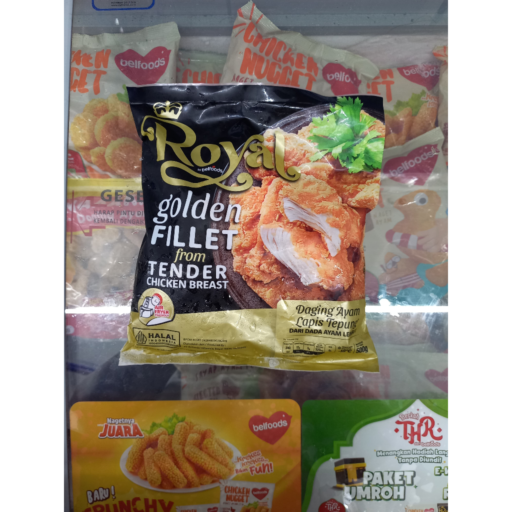 

Frozenfood BELFOODS ROYAL Golden Fillet/Ayam Lapis Tepung 500gr