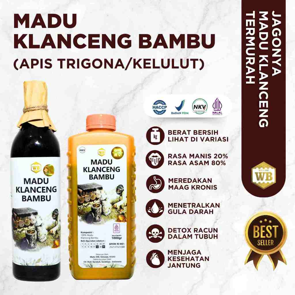 

WB Wild Bee - Madu Klanceng Bambu / Lebah Apis Trigona - Wild Bee - Beli 10 Gratis 1