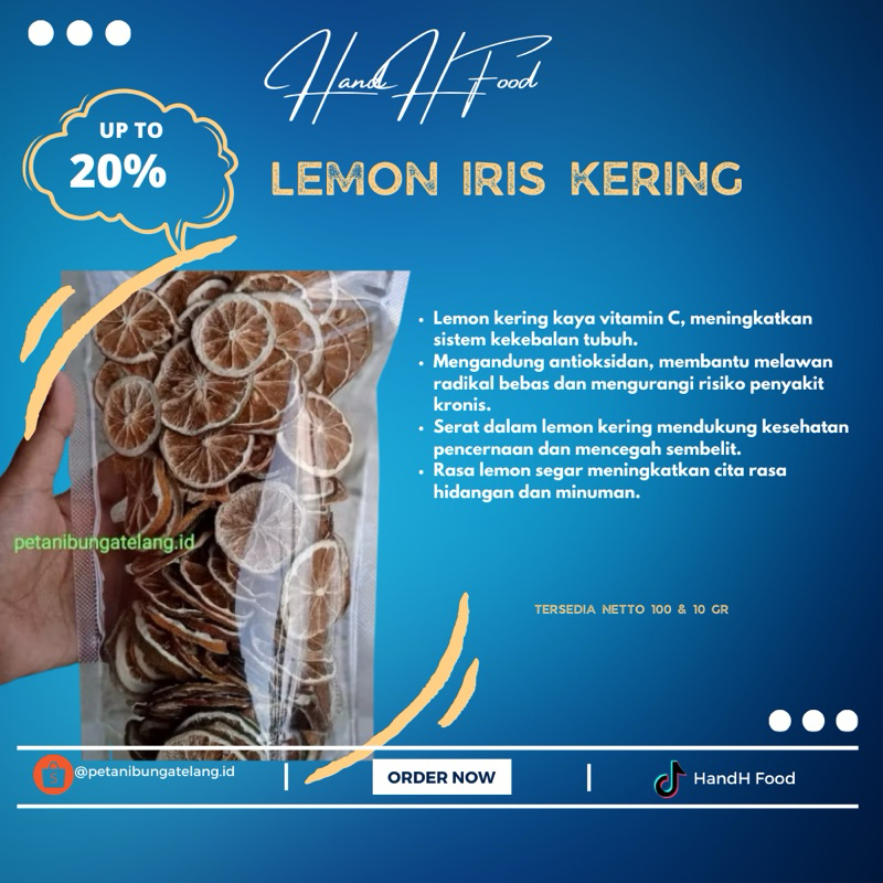 

Lemon Iris Kering / Dried Lemon Slice Grade A