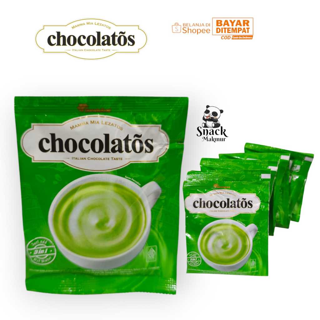 

Chocolatos Drink Matcha Sachet / Chocolatos Matcha Harga per 1 renceng 10 pcs