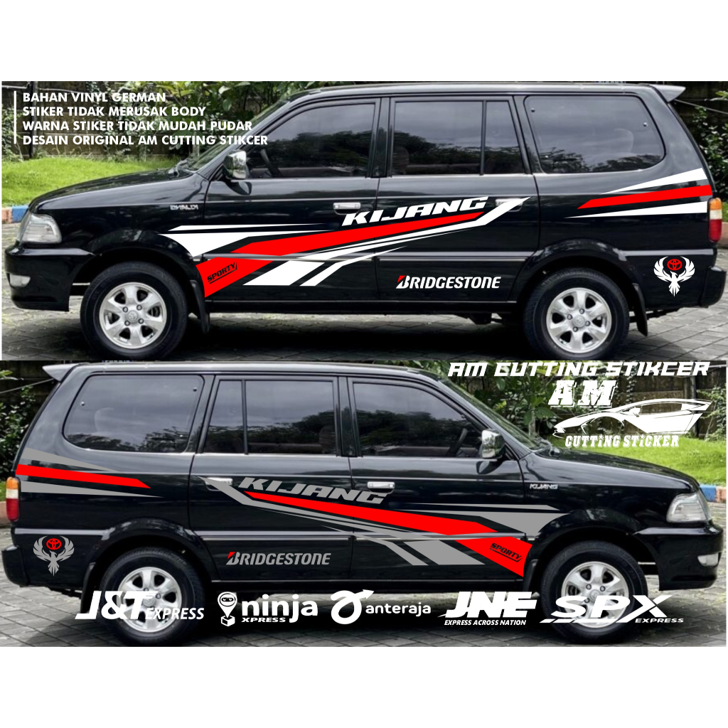 Stikcer List Body Samping Mobil Kijang Super Stiker Body Samping  Kijang Super Stiker Kijang Super T