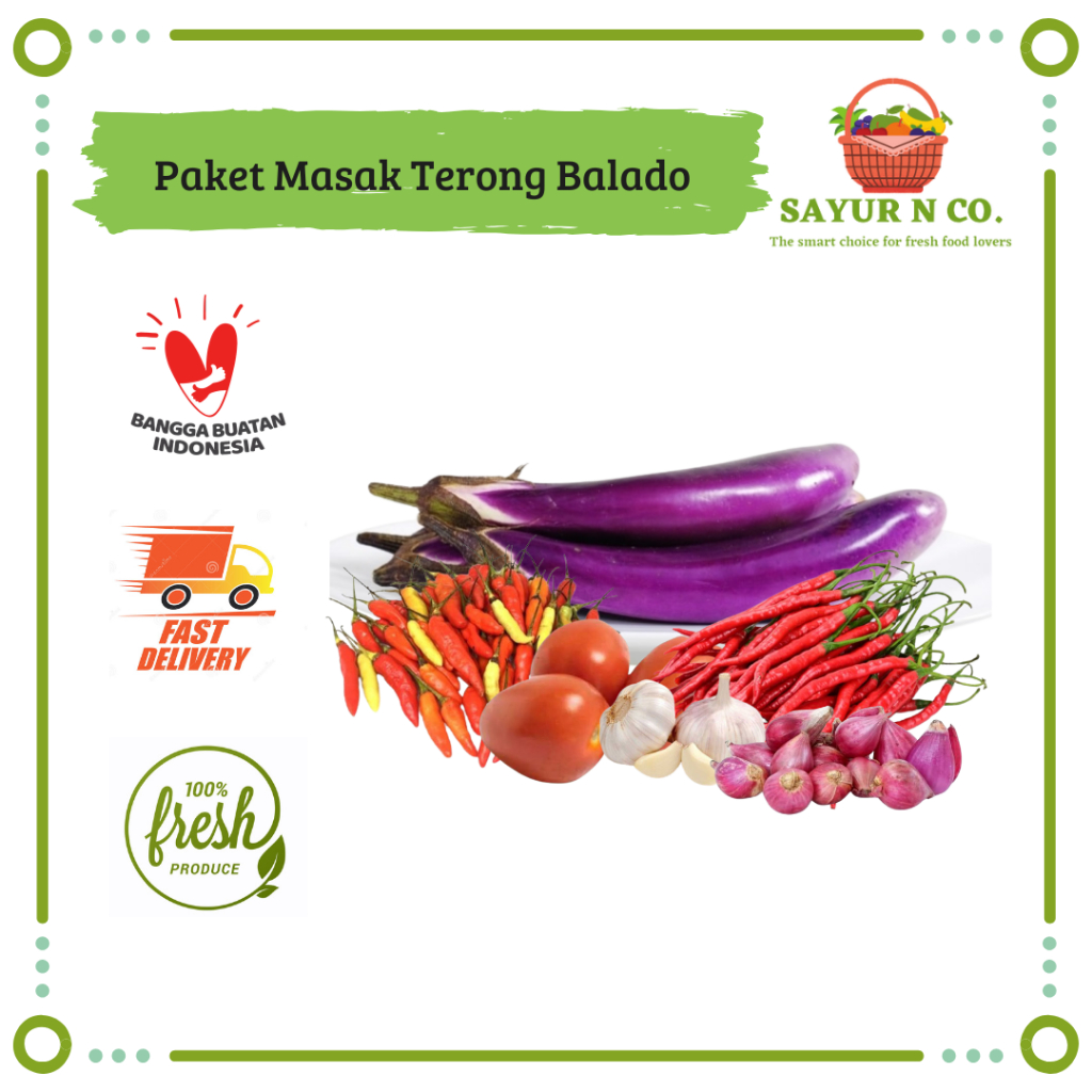 

Paket Masak Terong Balado 500gr | Sayur N Co Bekasi