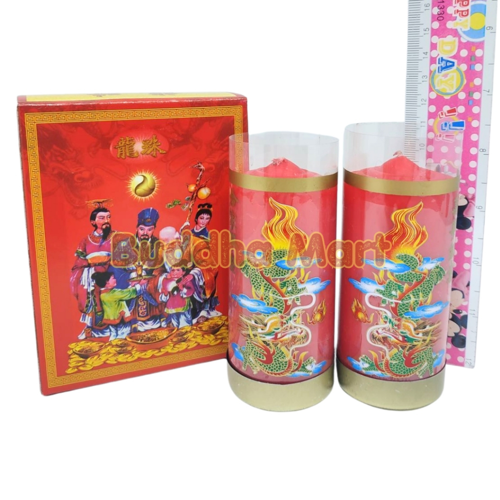LILIN SEMBAHYANG LOKAL SETENGAH KATI / Lilin Merah Sembahyang