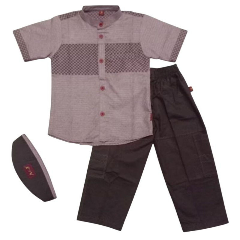 Baju Koko anak Khalifah by A&J lengan pendek