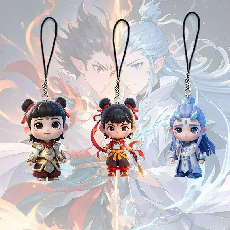gantungan 1 set nezha aobing lucu