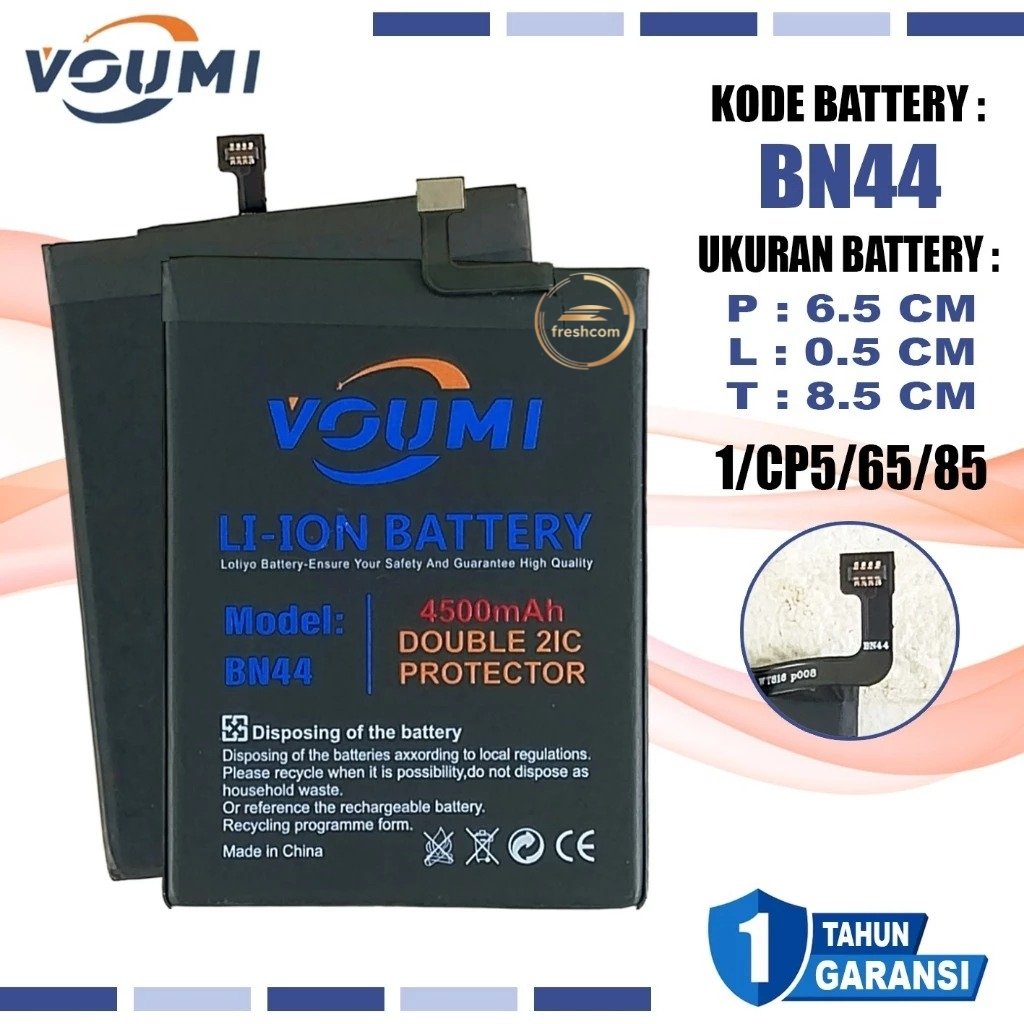 Baterai Original VOUMI Xiaomi Redmi 5 Plus Redmi 5+ BN-44 BN44 BN 44