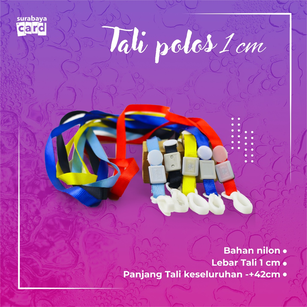 

Tali Id Card Tali Lanyard Gantungan Id Card Card Holder Name Tag 1cm