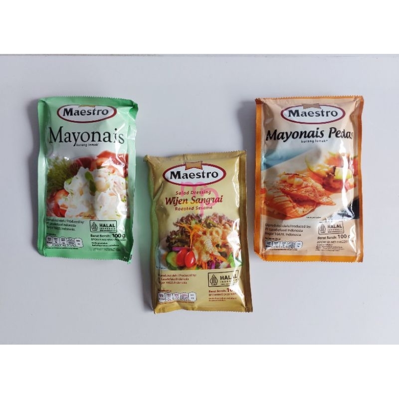 

100gr Maestro Mayonaise , Mayonaise Pedas , Wijen Sangrai Thousand Island