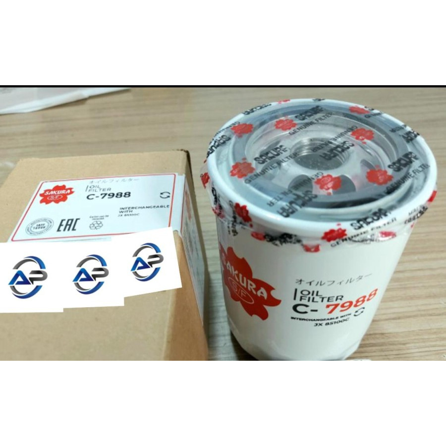 SAKURA C-7988 C7988 C 7988 OIL FILTER JX 85100C JX85100C JX-85100C