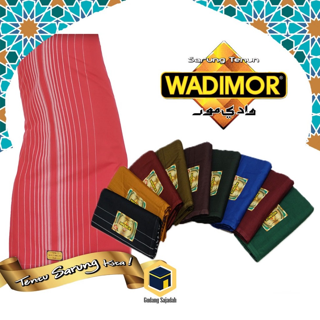Sarung WADIMOR Polos Aneka Warna / Sarung Tenun Pria