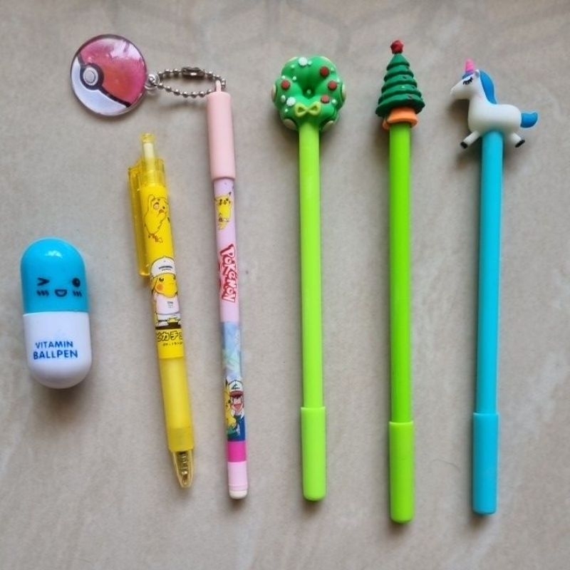 

ya SERBA 1.000 seribu - Alat tulis pen pena pensil pencil susun pokemon pikachu sanrio natal