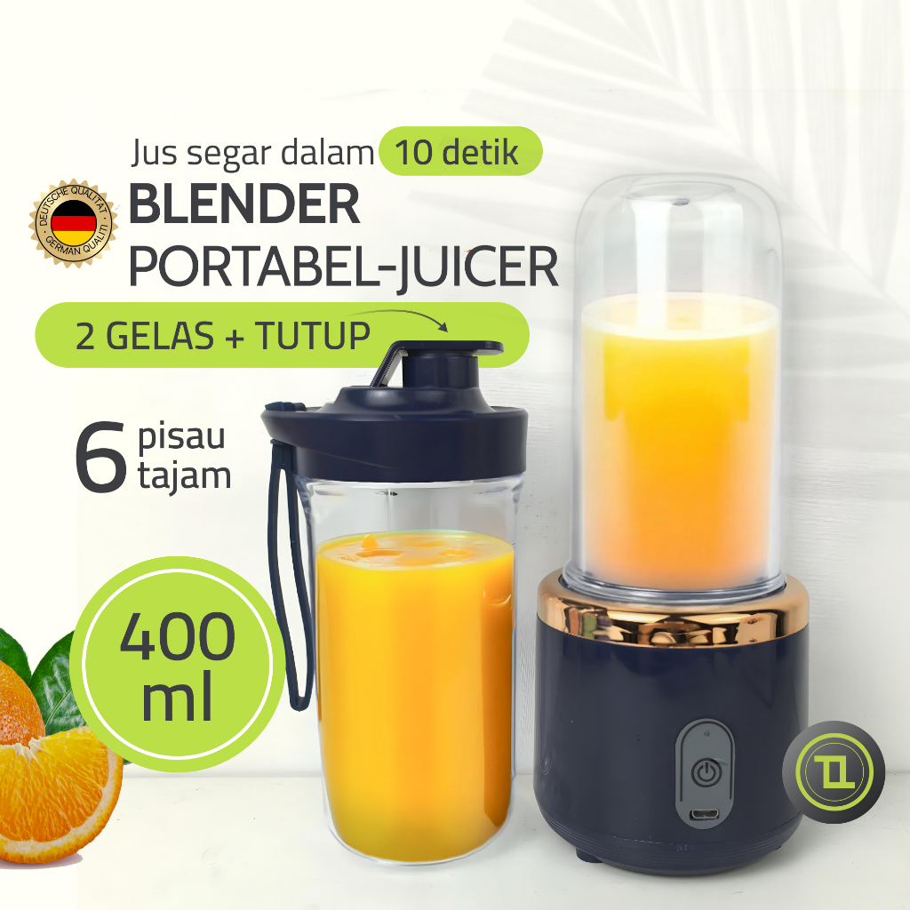 NEW [Terra Taste] Blender Portable Buah Mini. Juicer Kecil. Blender Gelas Jus. Blender Portable Jus