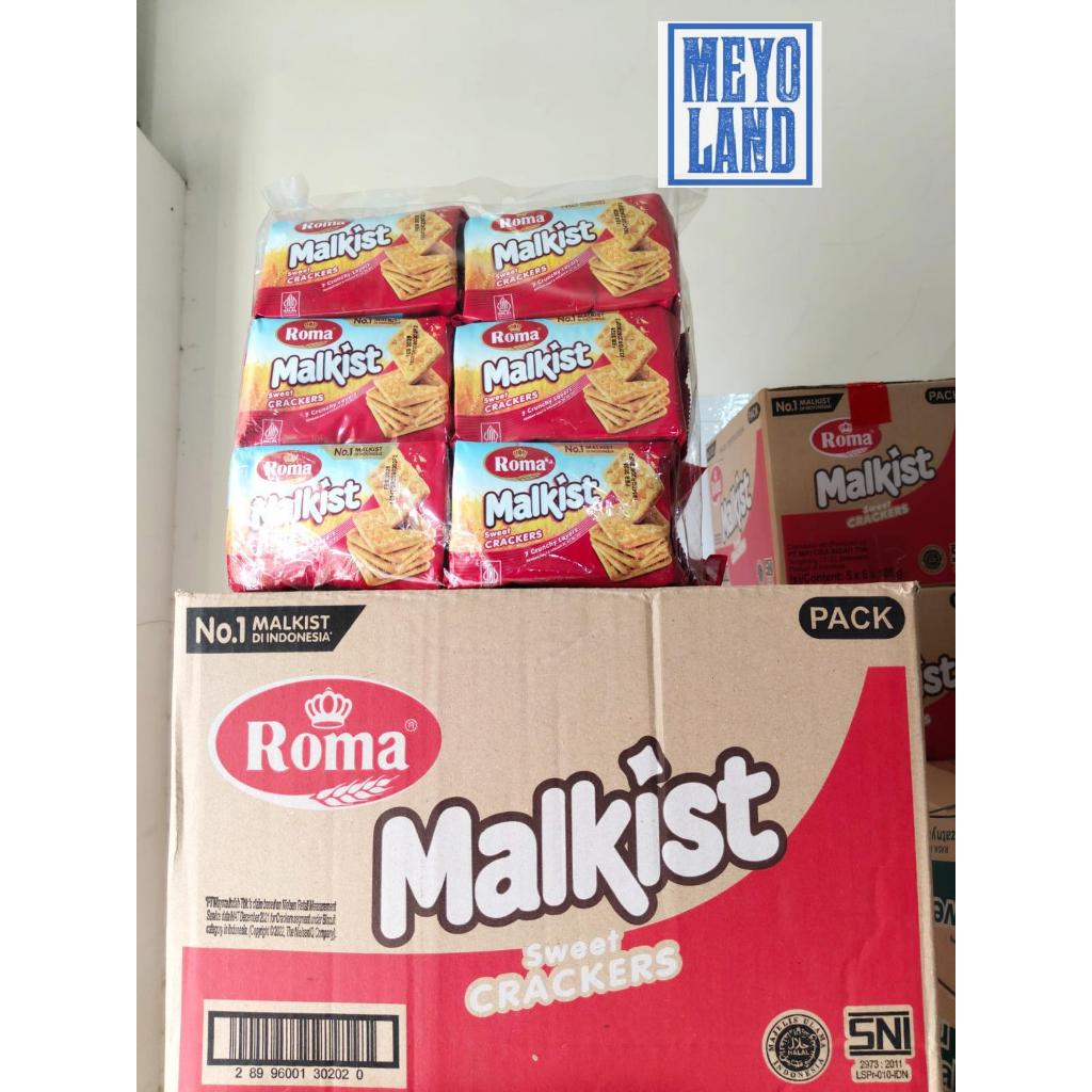 

Biskuit Roma Malkist Sweet Crackers 105 Gram 1 Dus 30 Pcs