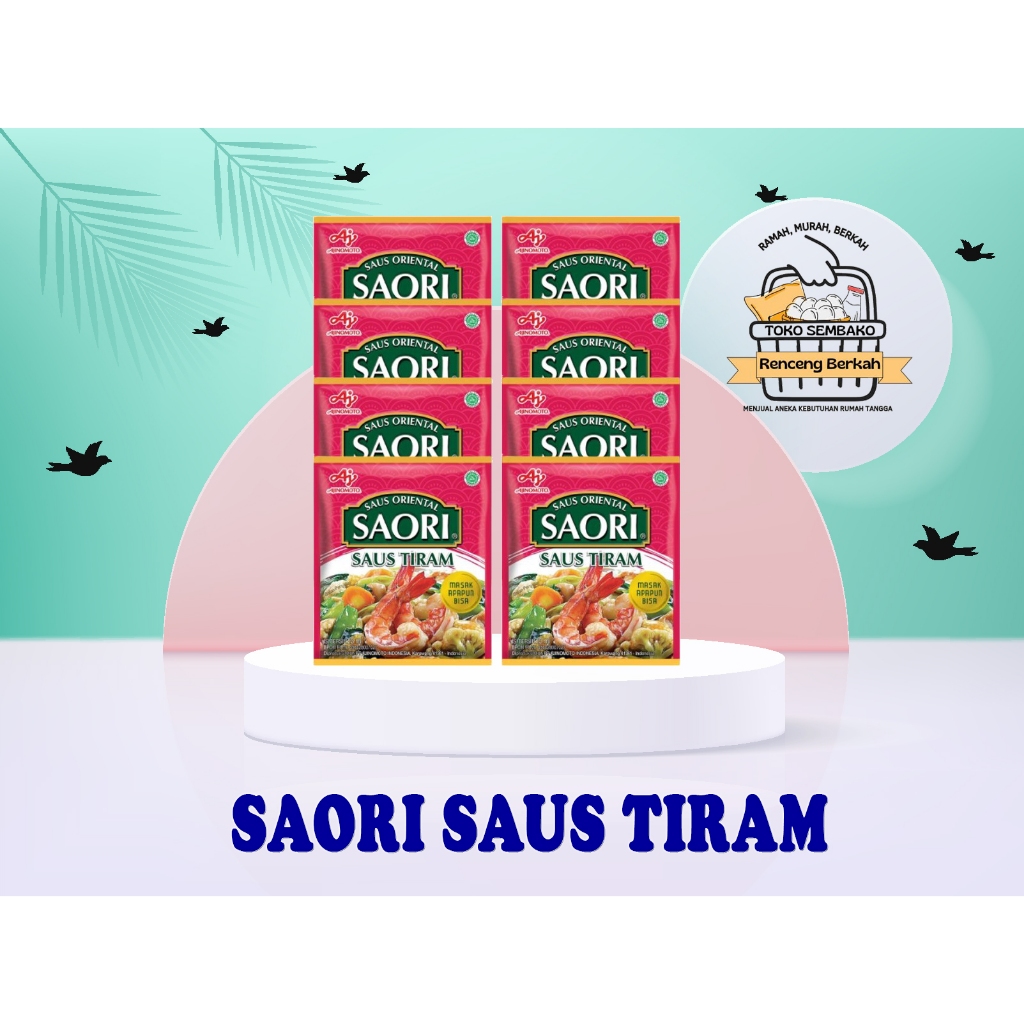 

SAORI SAUS TIRAM Saus Oriental 23 ml [ 1 renceng isi 10 PCS ]