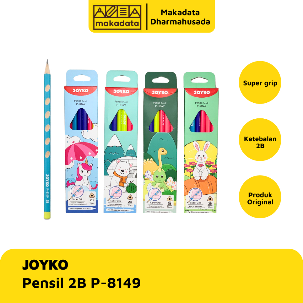 

PENCIL / PENSIL JOYKO 2B P-8149 (1 PACK) MURAH