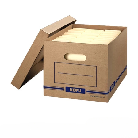 

kardus coklat handle tempat penyimpanan file dokumen kantor sekolah dus coklat single wall size 42.5 cm x 37 cm x 30 cm