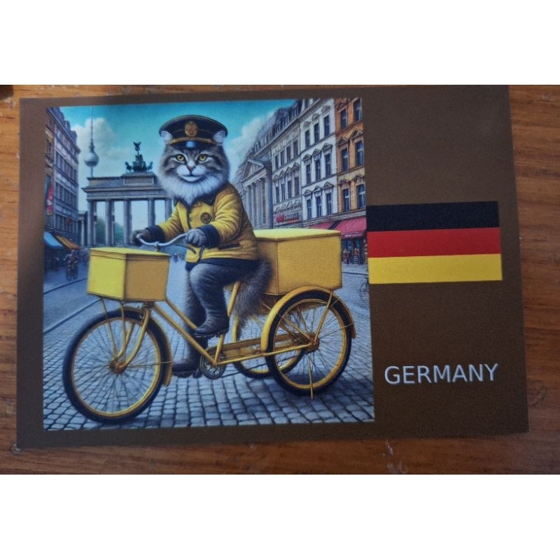 

kartu pos fantasy mail delivery germany postcard