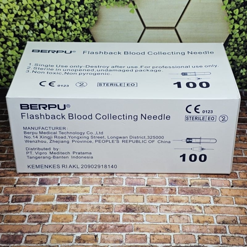 Needle Flashback Berpu 22G 100Pcs ( INDIKATOR )