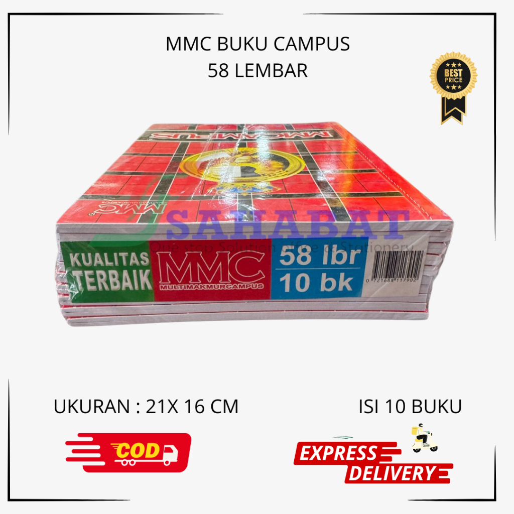 

BUKU TULIS MMC CAMPUS 58 LEMBAR BUKU TULIS SEKOLAH MOTIF CAMPUS - HARGA GROSIR