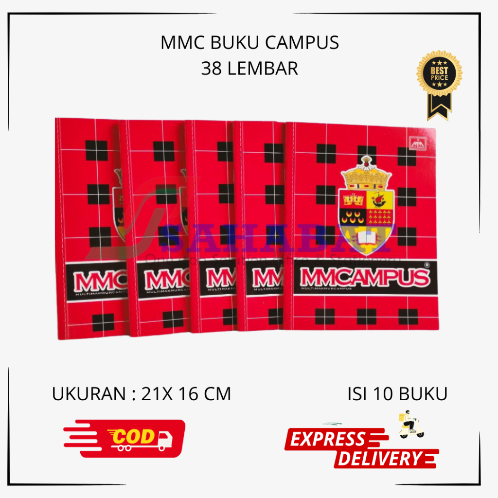 

BUKU TULIS MMC CAMPUS 38 LEMBAR BUKU TULIS SEKOLAH MOTIF CAMPUS - HARGA GROSIR