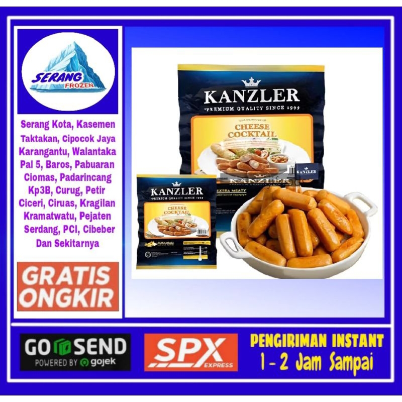 

Kanzler Cheese 500gr, Sosis Keju Kanzler, Serang Frozen