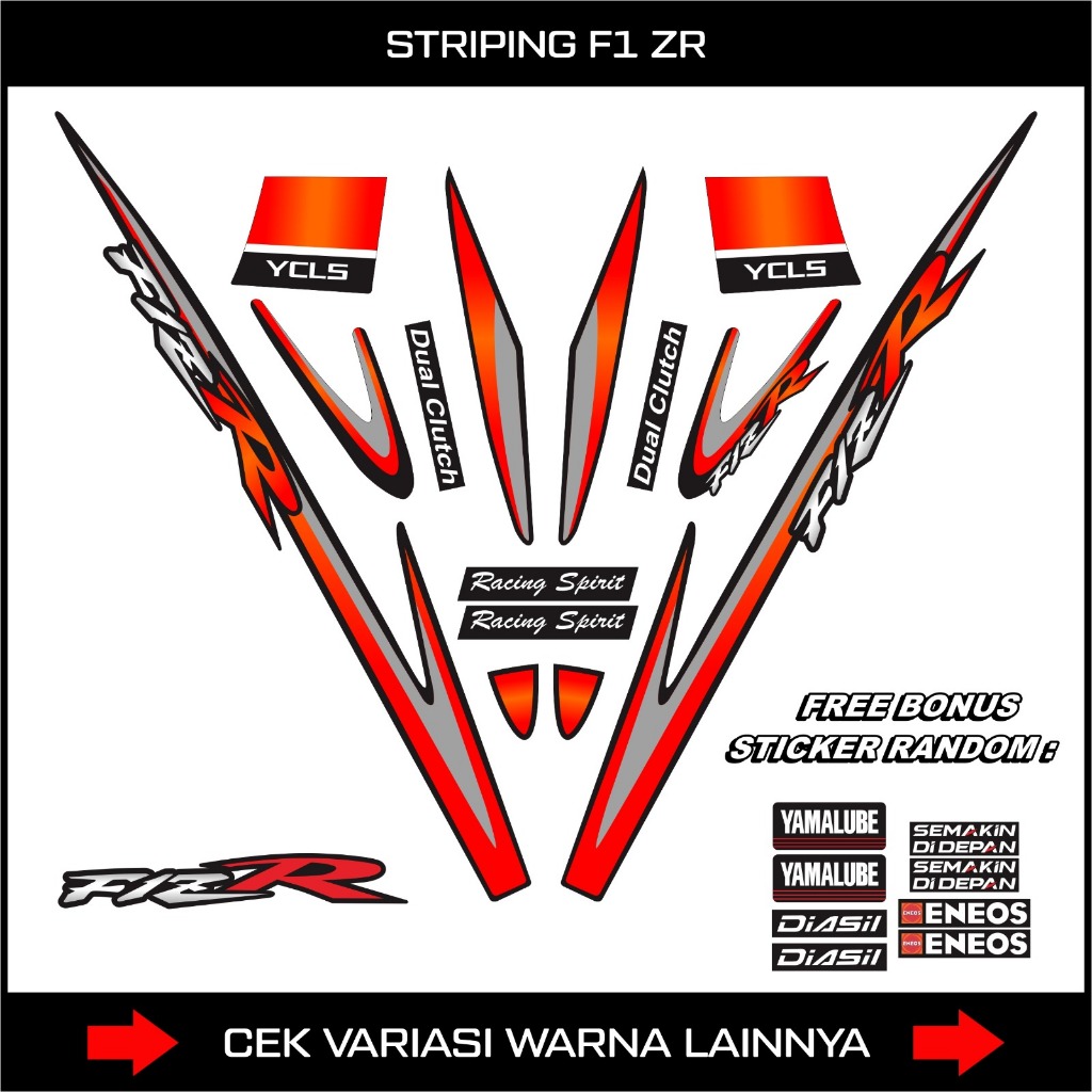 STRIPING STIKER F1 ZR / FIZR / F1ZR / Striping Variasi Motorcycle Fiz R f1zr fiz r