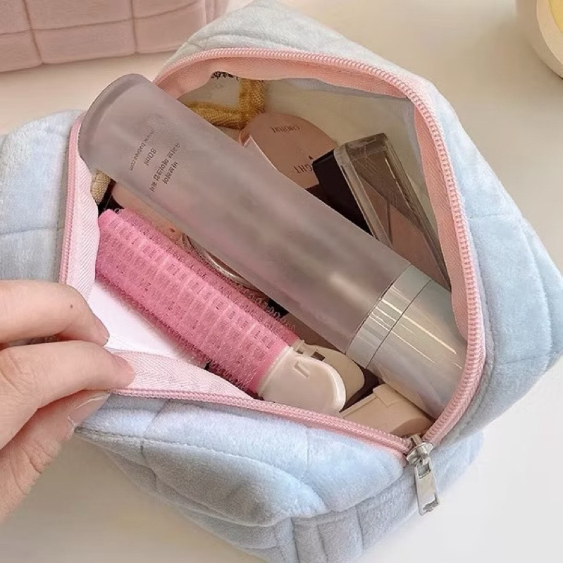 

My Stationery Tempat Pouch Pillow Korea / Kotak Pensil Sleting Velvet Aesthetic