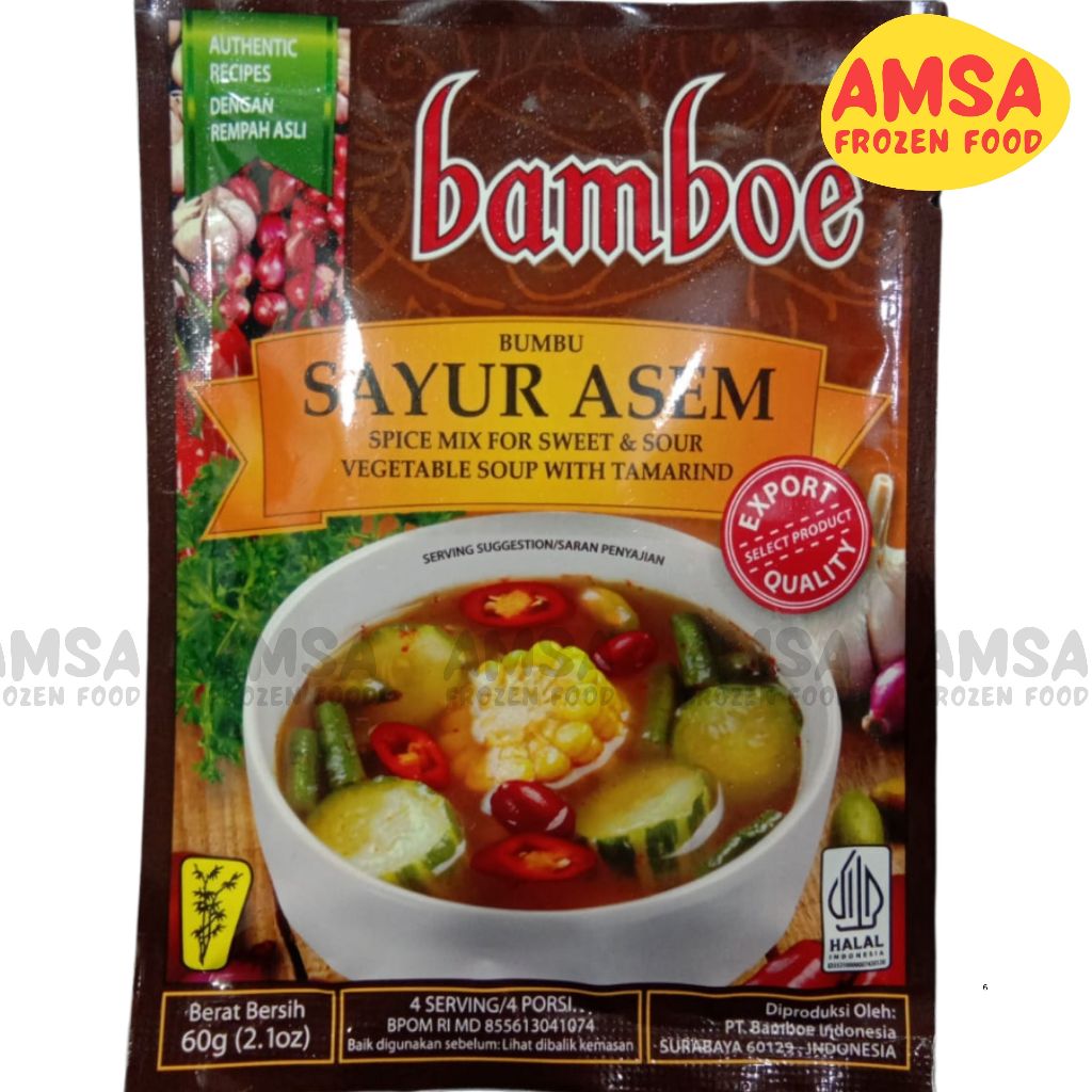 

Bamboe Bumbu Sayur Asem 60 gr / Bumbu Sayur Asam