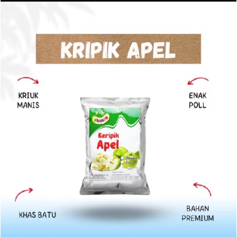 

Keripik apel isi 35 gr