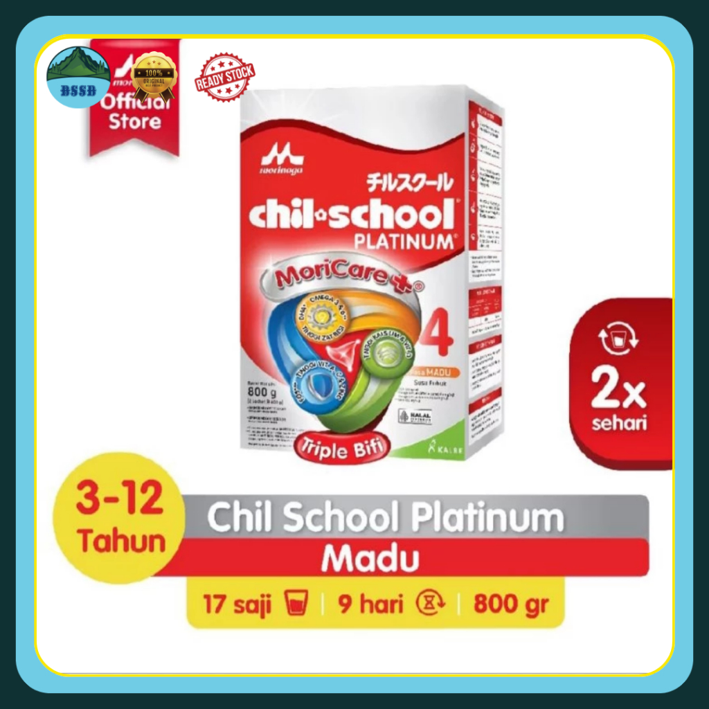 

Chil School Platinum | Susu Moricare Morinaga | 800 gram | rasa Vanilla/Madu