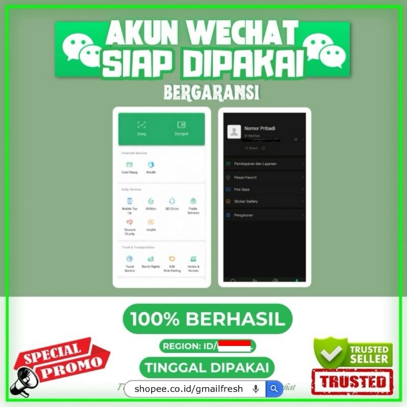 Akun Wechat Resmi Usia Lama Kualitas Terbaik