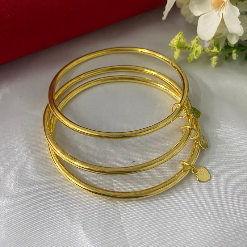 Gelang Emas Kw Super 24 Karat/Dilapisi kristal asli Bangkok.99,9% TERBUKTI AWET