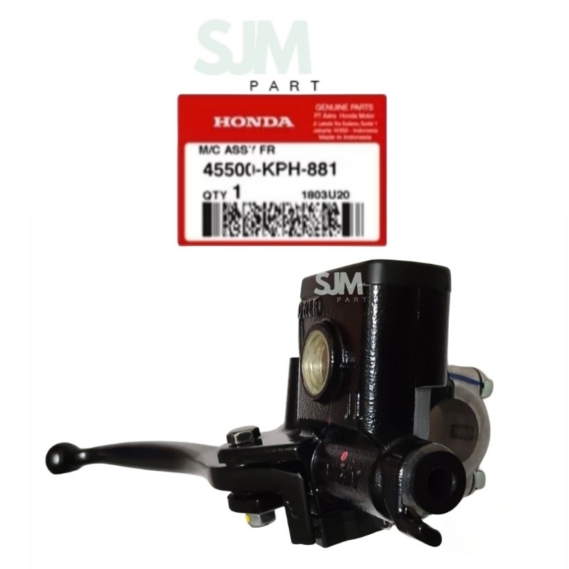 M/C ASSY FR MASTER CYLINDER ASSY FRONT MASTER REM CAKRAM ATAS DEPAN KANAN HONDA SUPRA X 125 Revo (20