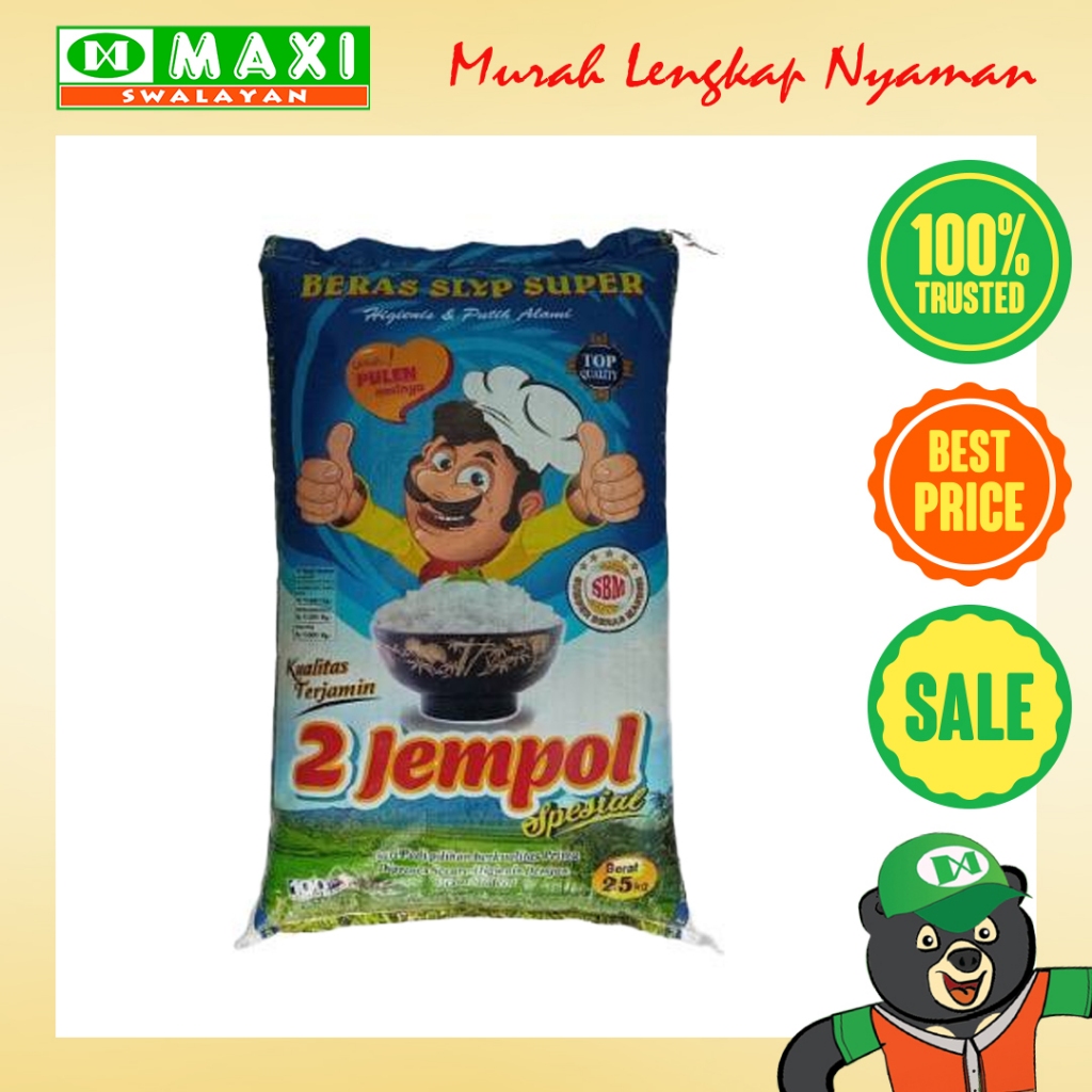 

Beras 2 Jempol Kemasan 25kg