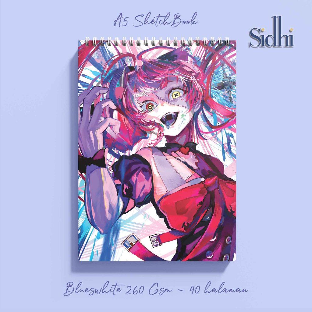 

sidhi sketchbook softcover A5 tema vtuber - ollie