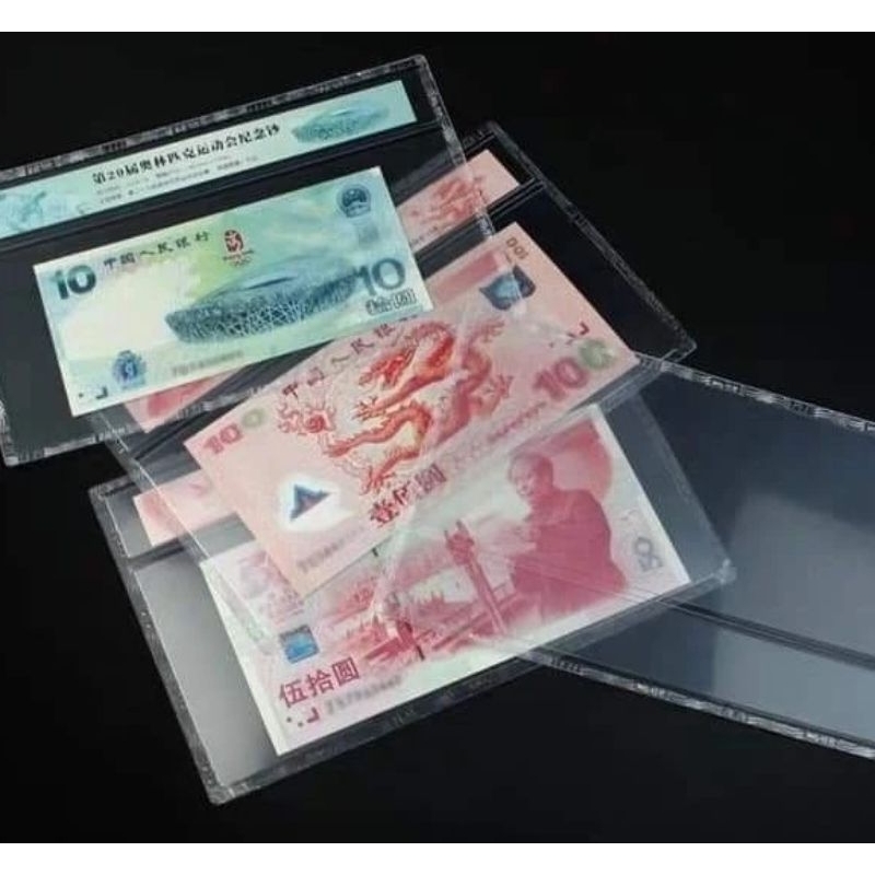 

Plastik Mika Pelindung Uang Kertas Perangko Model PMG 128 x 205 mm