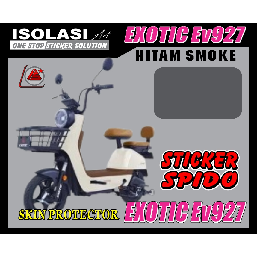 sticker spido meter sepeda listrik tipe EXOTIC 927/sticker sepido meter selis EXOTIC 927 - Stringer 
