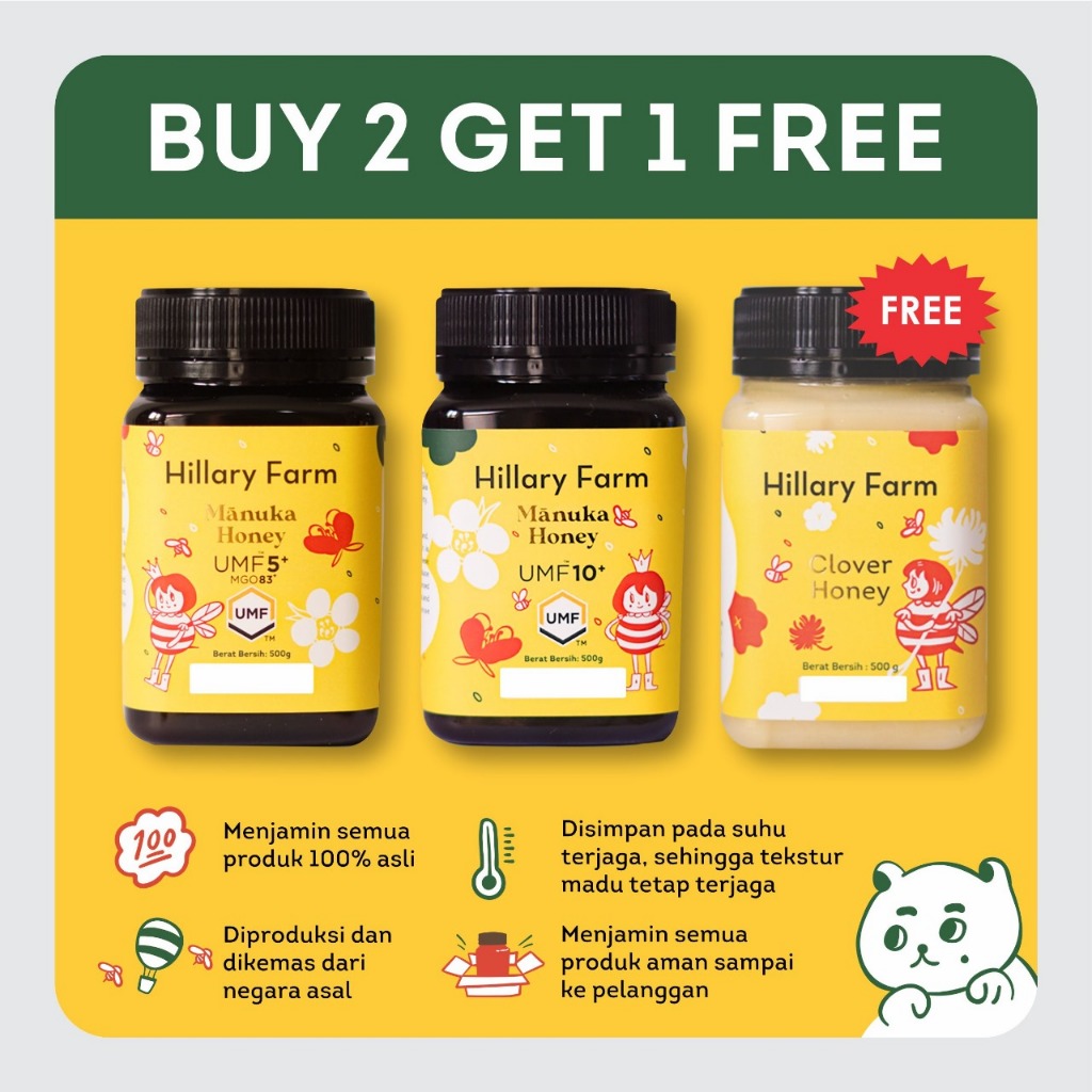 

Manuka UMF 5+ dan UMF 10+ Free Madu