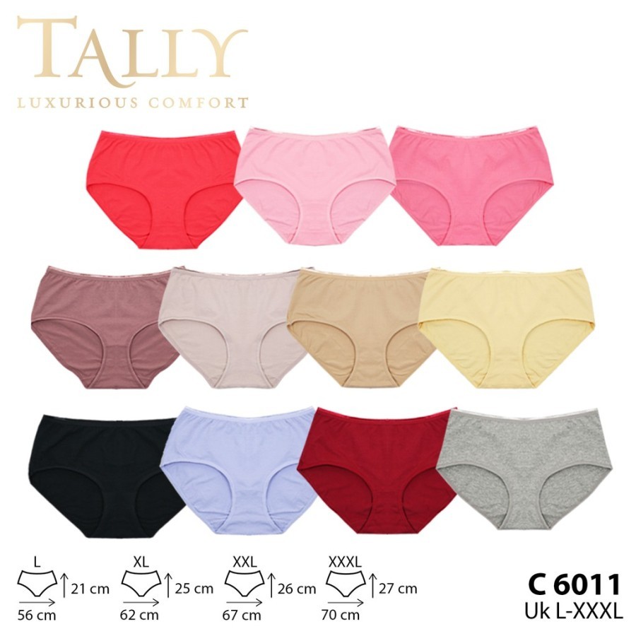 TALLY 6011 Celana Dalam Polos bahan Modal CD Anti Selip BIG SIZE