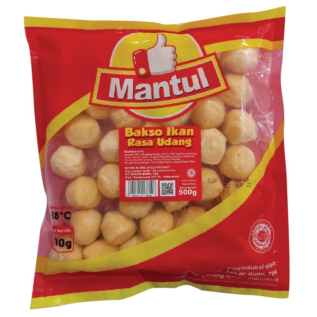 

Bakso Ikan Rasa Udang Mantul 500gr [instant sameday]