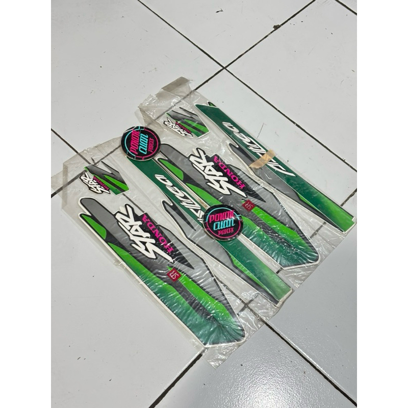 Striping Astrea Star warna hitam hijau silver original CKD