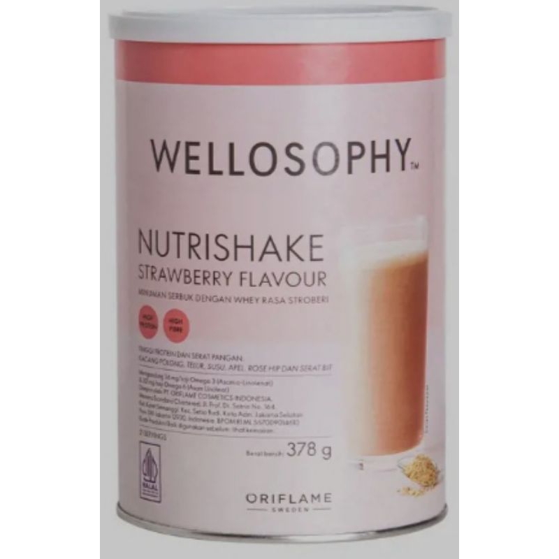 

43942 Wellosophy Nutrishake Strawberry Flavour 378 gr